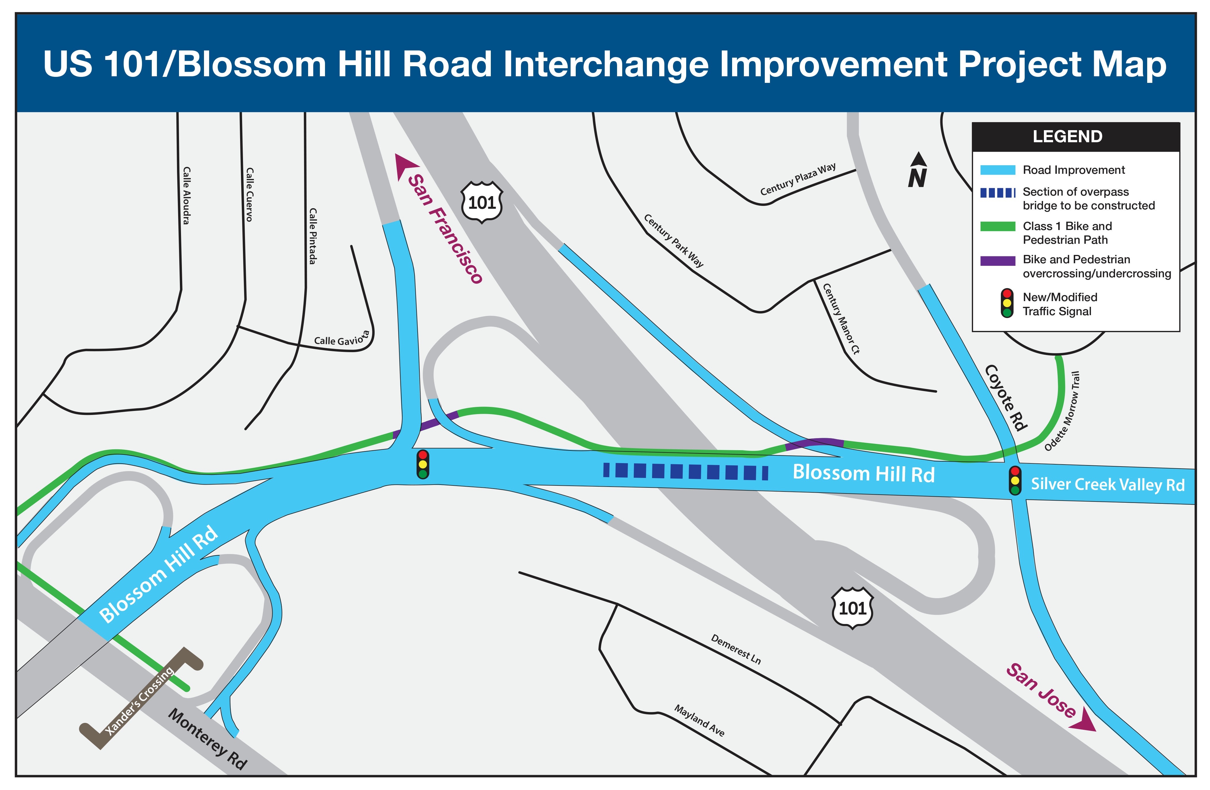US 101/Blossom Hill Road Interchange Improvement Project VTA